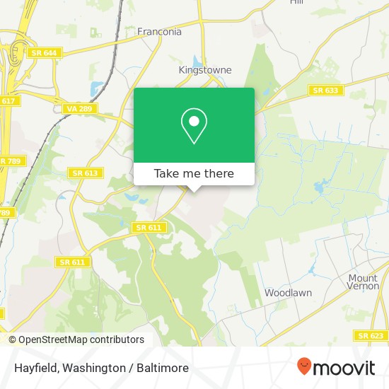Mapa de Hayfield
