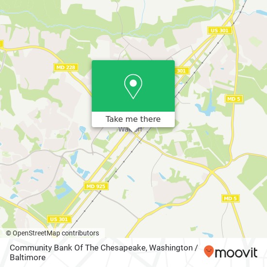 Mapa de Community Bank Of The Chesapeake