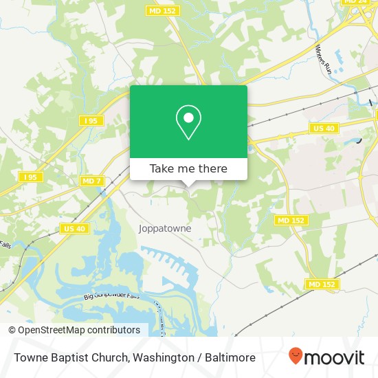 Mapa de Towne Baptist Church