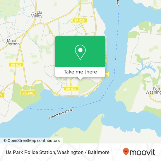 Us Park Police Station map