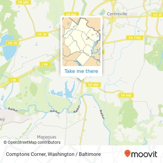 Comptons Corner map