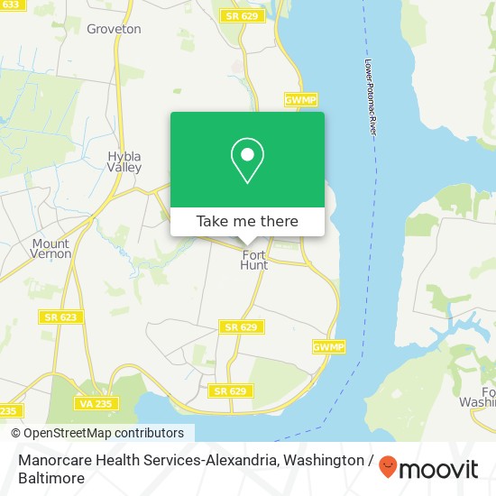 Manorcare Health Services-Alexandria map