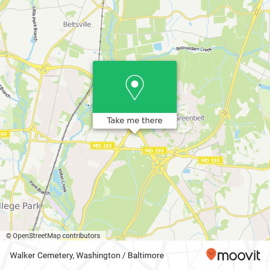 Mapa de Walker Cemetery