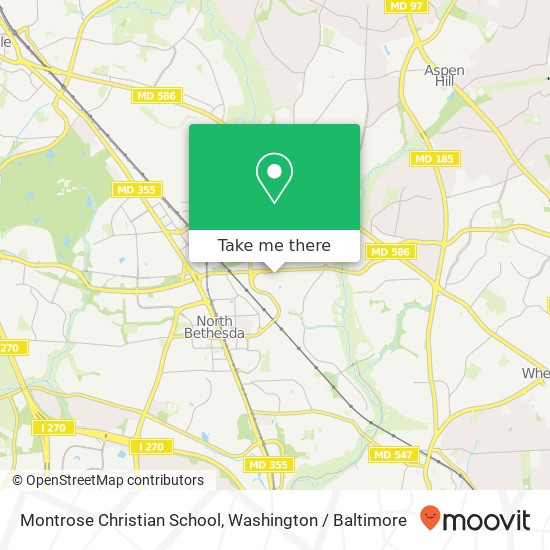 Montrose Christian School map