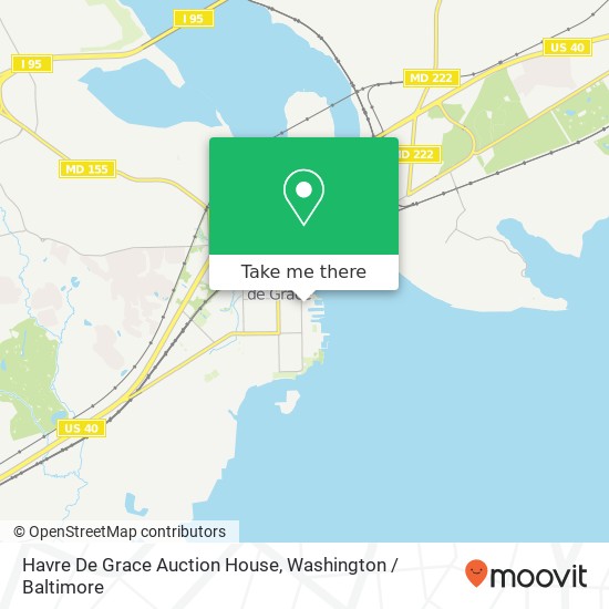 Havre De Grace Auction House map