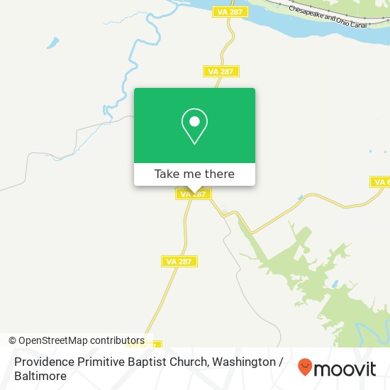 Mapa de Providence Primitive Baptist Church