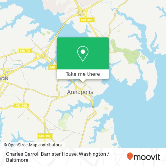 Charles Carroll Barrister House map