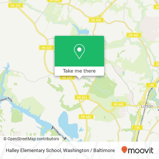 Mapa de Halley Elementary School