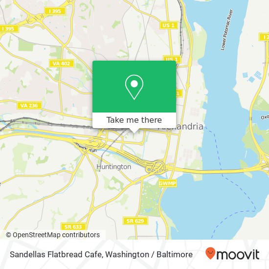 Sandellas Flatbread Cafe map