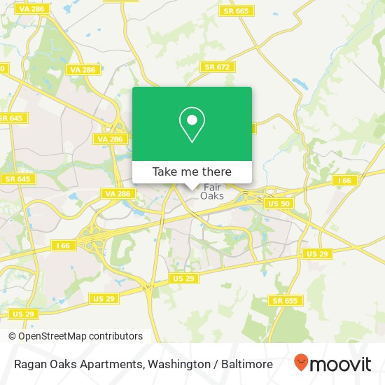 Mapa de Ragan Oaks Apartments