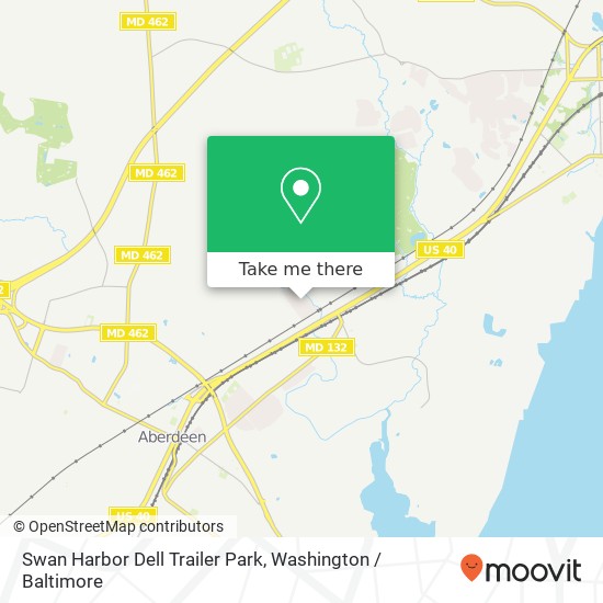 Mapa de Swan Harbor Dell Trailer Park