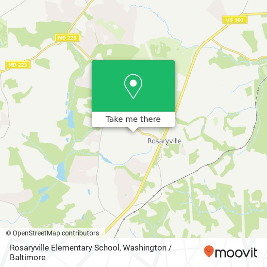 Mapa de Rosaryville Elementary School