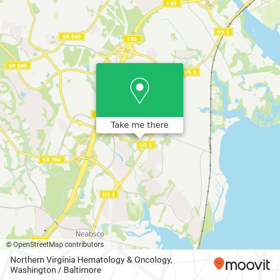 Mapa de Northern Virginia Hematology & Oncology