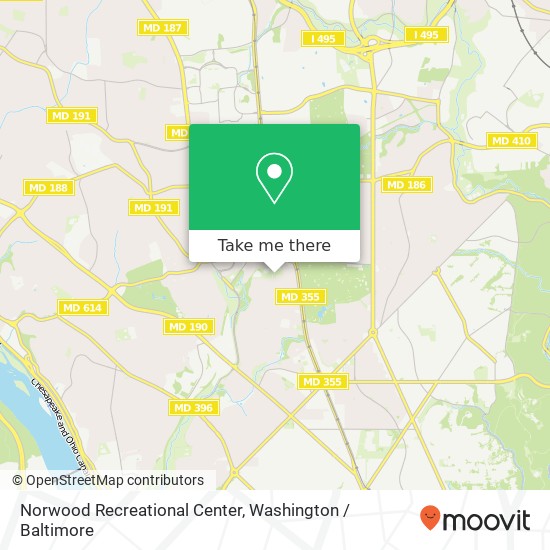 Norwood Recreational Center map