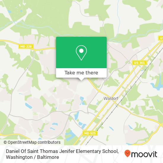 Daniel Of Saint Thomas Jenifer Elementary School map