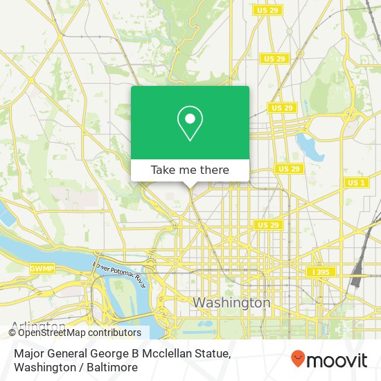 Major General George B Mcclellan Statue map