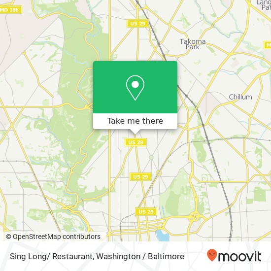 Mapa de Sing Long/ Restaurant