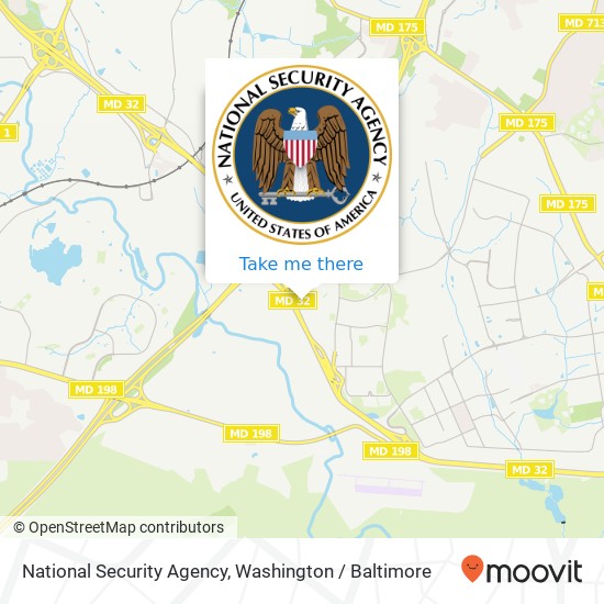 Mapa de National Security Agency