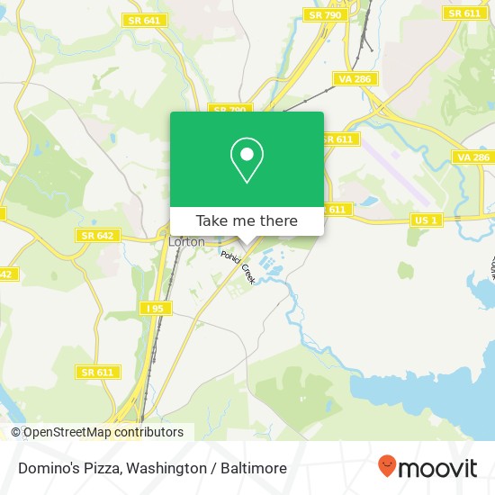 Domino's Pizza map