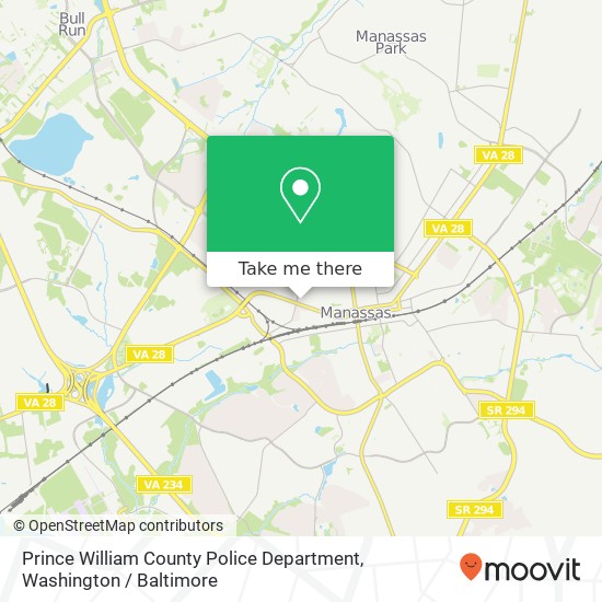 Mapa de Prince William County Police Department