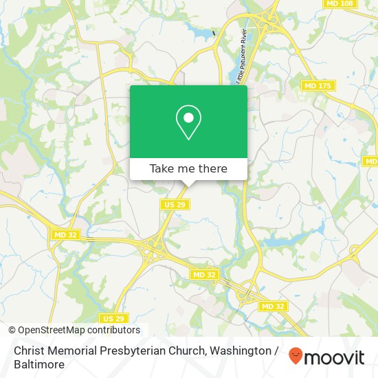 Mapa de Christ Memorial Presbyterian Church