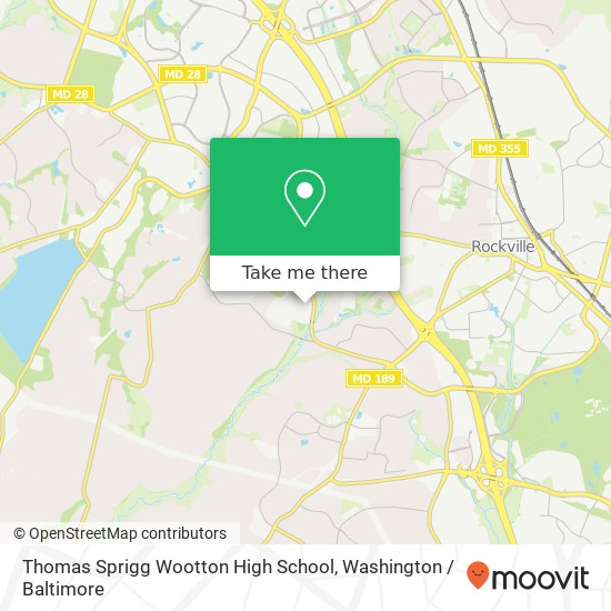 Thomas Sprigg Wootton High School map