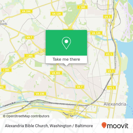 Mapa de Alexandria Bible Church