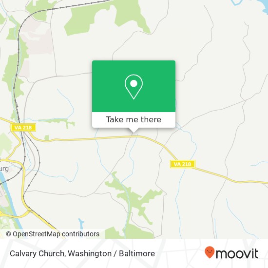 Calvary Church map