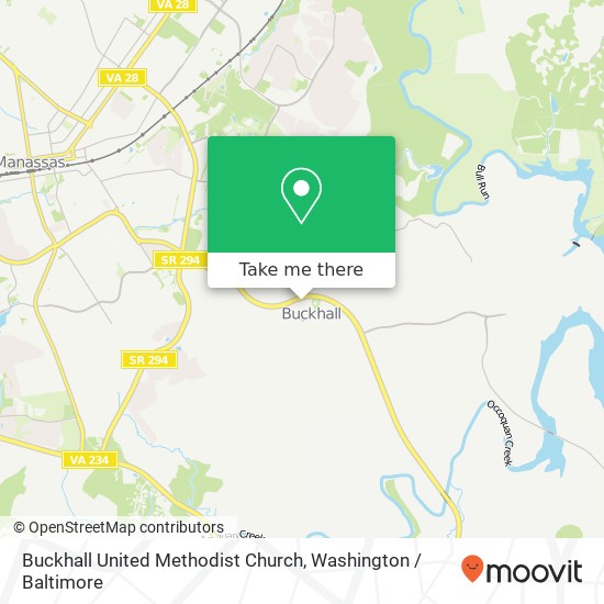 Mapa de Buckhall United Methodist Church