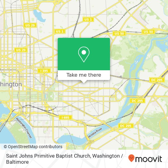 Saint Johns Primitive Baptist Church map