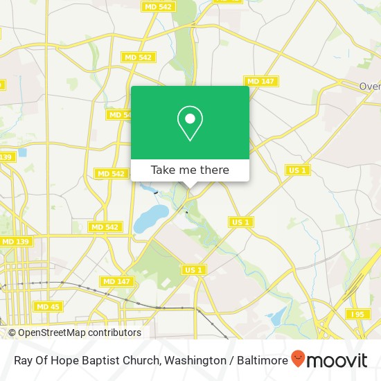 Ray Of Hope Baptist Church map