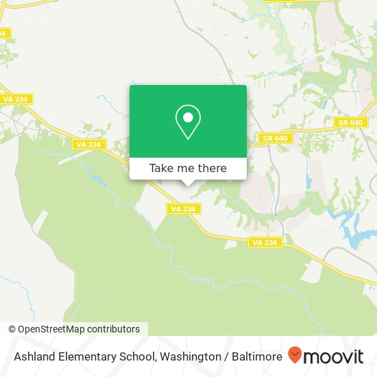 Mapa de Ashland Elementary School