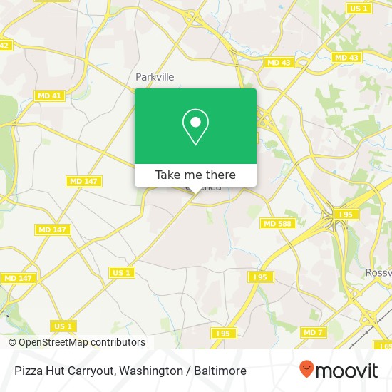 Pizza Hut Carryout map