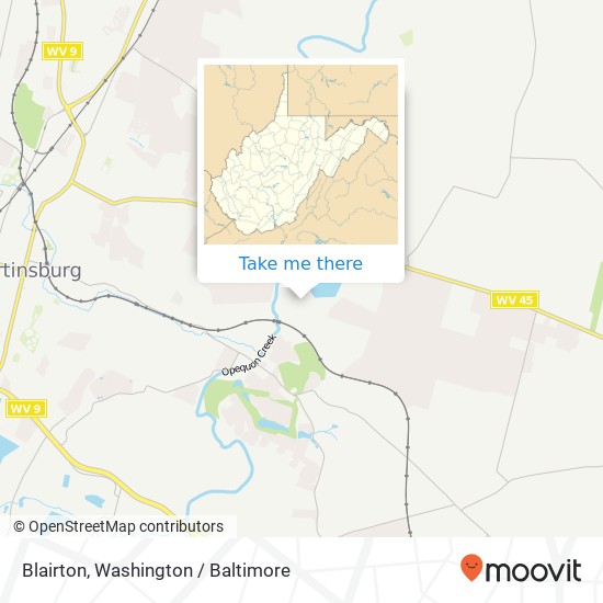 Mapa de Blairton