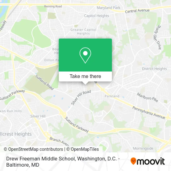 Drew Freeman Middle School map
