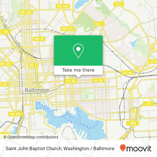 Mapa de Saint John Baptist Church