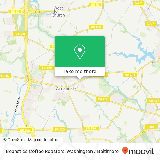 Mapa de Beanetics Coffee Roasters