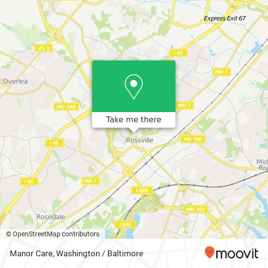 Manor Care map