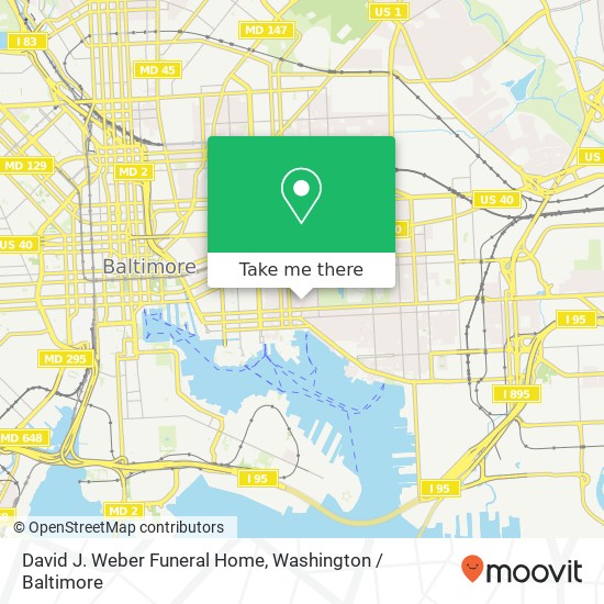 David J. Weber Funeral Home map