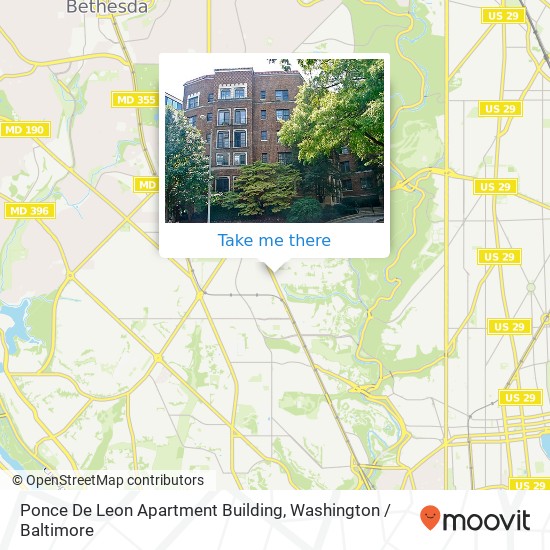 Mapa de Ponce De Leon Apartment Building