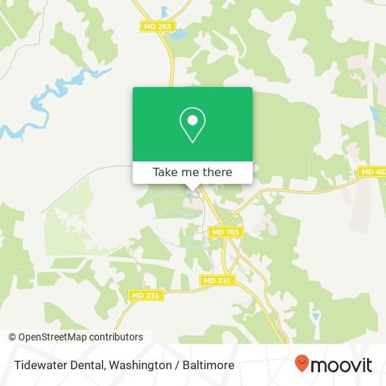Mapa de Tidewater Dental