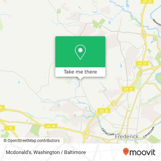 Mcdonald's map