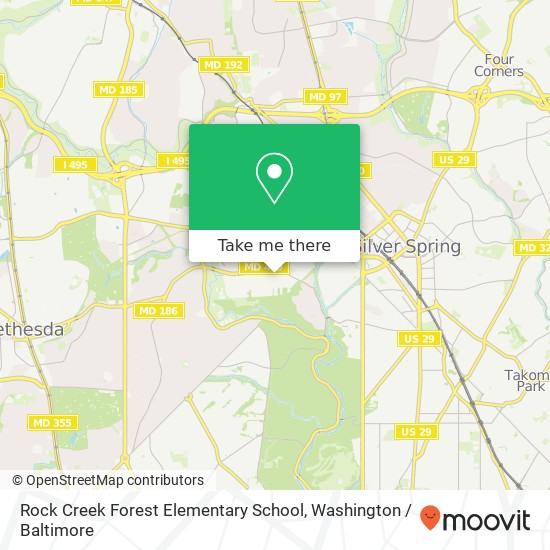 Mapa de Rock Creek Forest Elementary School
