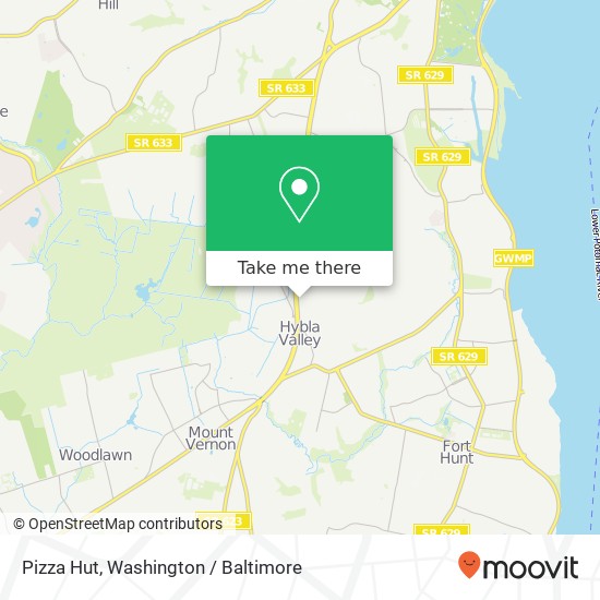 Pizza Hut map