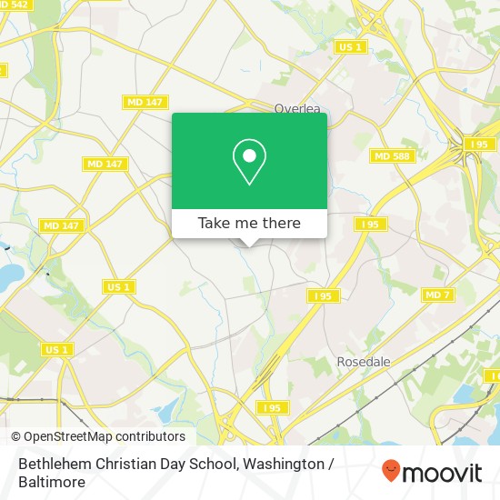 Bethlehem Christian Day School map