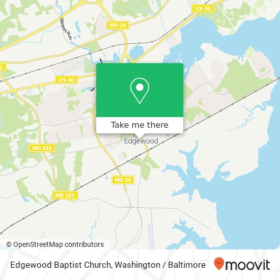 Edgewood Baptist Church map