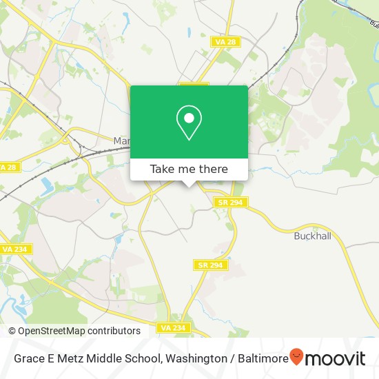 Mapa de Grace E Metz Middle School