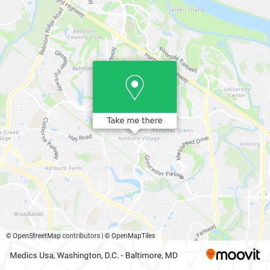 Mapa de Medics Usa