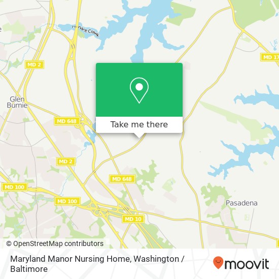 Mapa de Maryland Manor Nursing Home