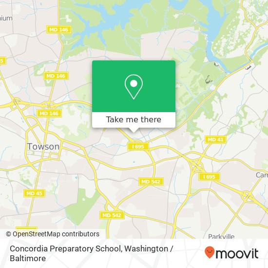 Mapa de Concordia Preparatory School